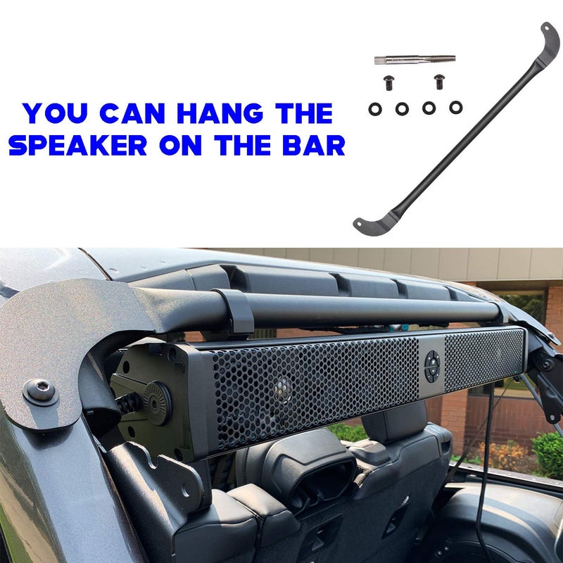 Sunluway Roll Cage Light/Speaker Mount Trunk Bar for 2018-2025 Jeep Wrangler JL Unlimited 4-Door ONLY - Image 4